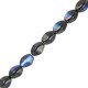 Czech Pinch beads 5x3mm Jet ab 23980/28701